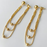 Ball chain tassel earrings