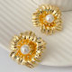 Pearl flower earrings