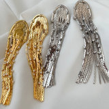 Fashion long metal tassel earrings for part