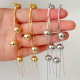 Gold ball earrings