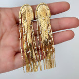 Fashion long metal tassel earrings for part