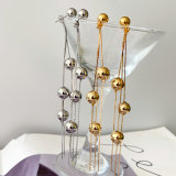 Gold ball earrings