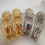 Fashion long metal tassel earrings for part