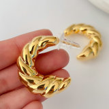 Chunky twist earrings