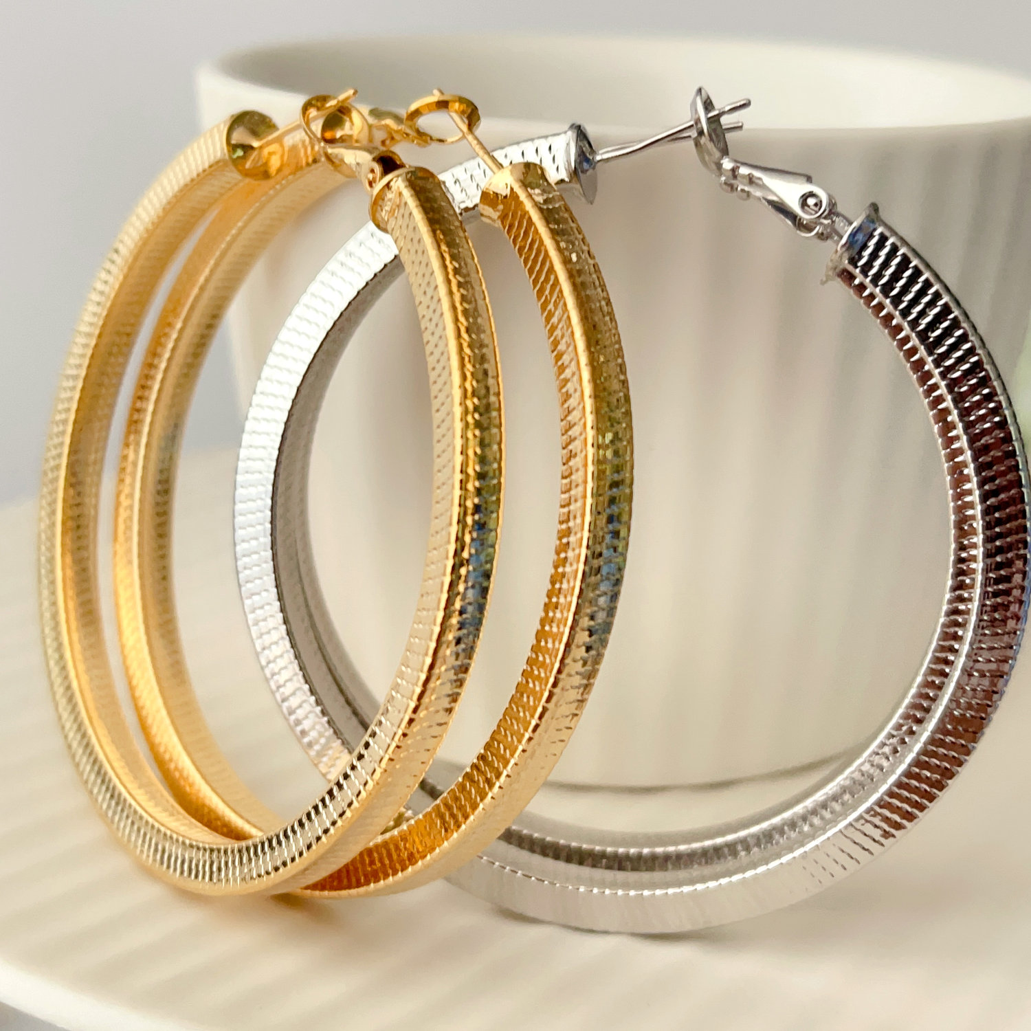 Big hoops earring 60mm