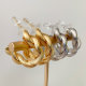 Metal twist earrings
