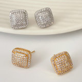 Square stud earrings