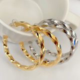 50cm simple twist hoops earrings