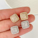 Square stud earrings
