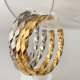 50cm simple twist hoops earrings