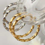 50cm simple twist hoops earrings