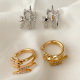 Pave flash ear cuff ( pair )