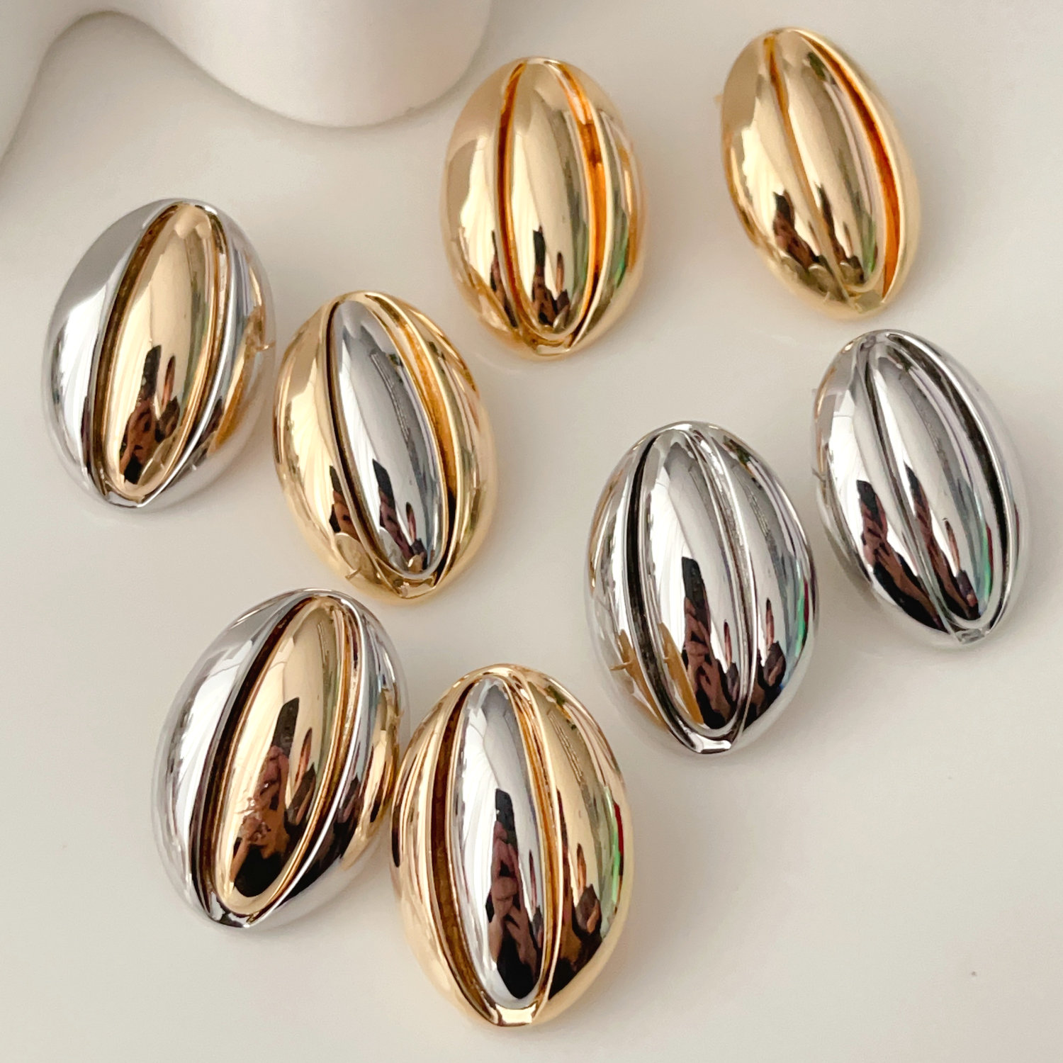 Sunflower seed earrings