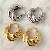Metal twist hoops