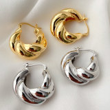 Metal twist hoops