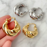 Metal twist hoops