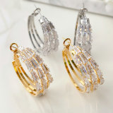 Big zircon hoops