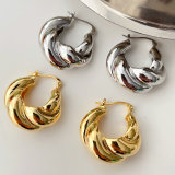 Metal twist hoops