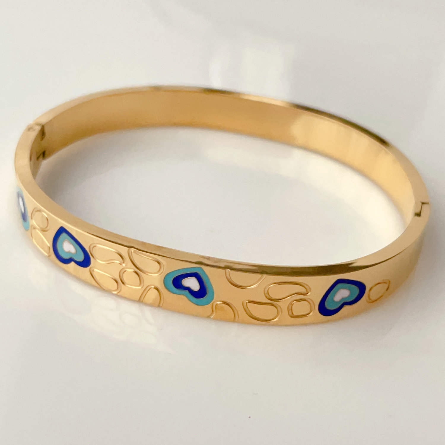18K Gold Plated Stainless Steel Evil Eye Bracelet