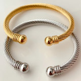 Stainless Steel Twist Bangle