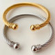 Stainless Steel Twist Bangle