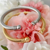 Stainless Steel Twist Bangle
