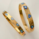 18K Gold Plated Stainless Steel Evil Eye Bracelet