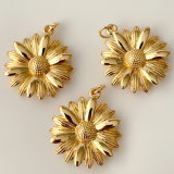 Gold daisy charm