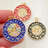 Enamel constellation pendant