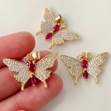 Pave Butterfly Charm