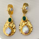 18k Gold plated pearl earrings