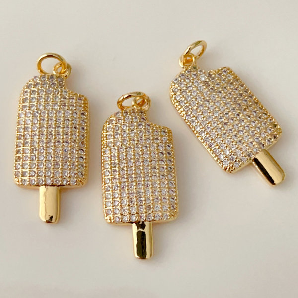 Pave popsicle charm