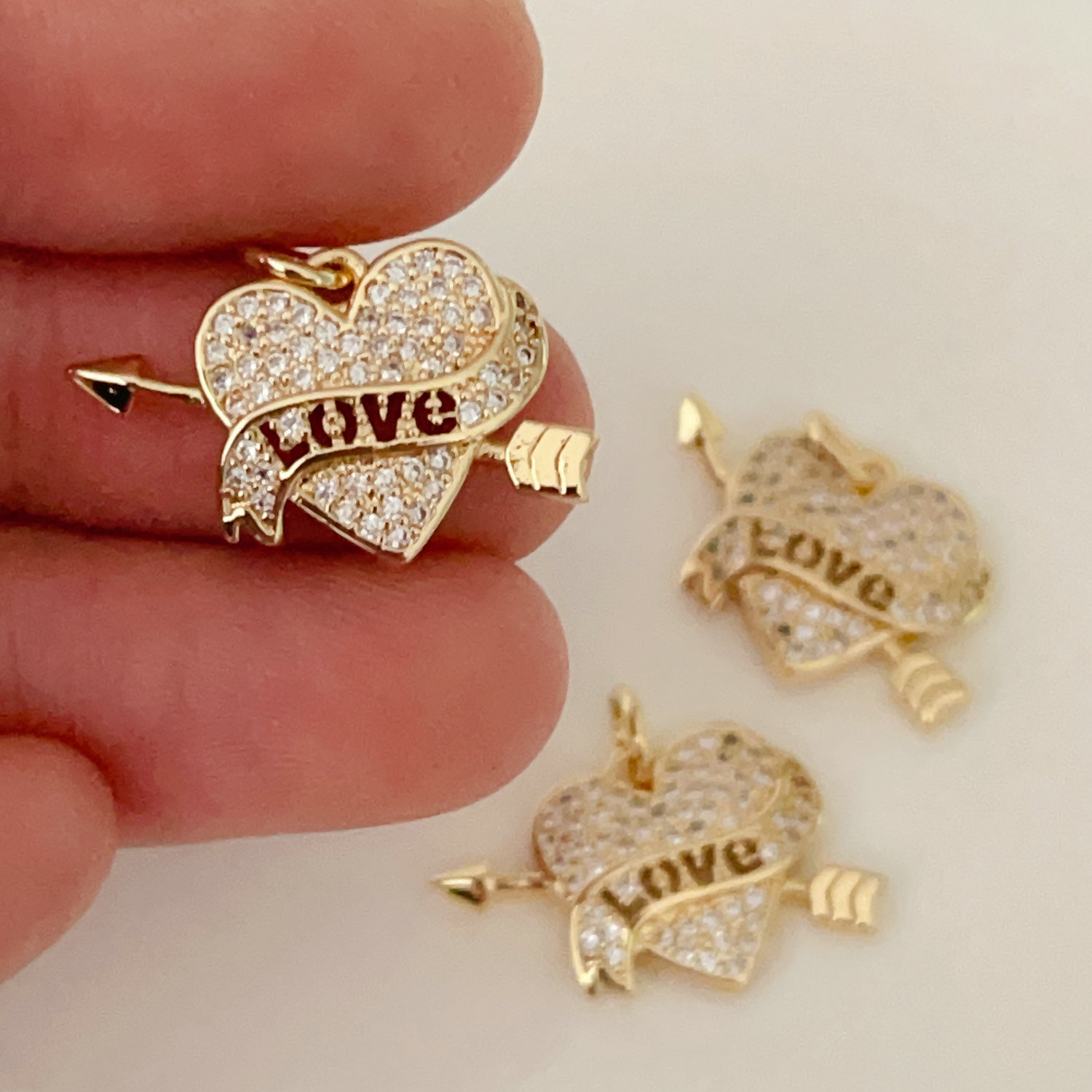 Love heart charm