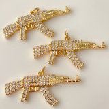 Pave gun charm