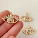 Pave eye charm