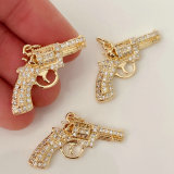 Pave gun charm