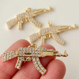 Pave gun charm