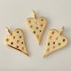 Colorful pave heart charm