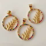 Colorful leaf charm
