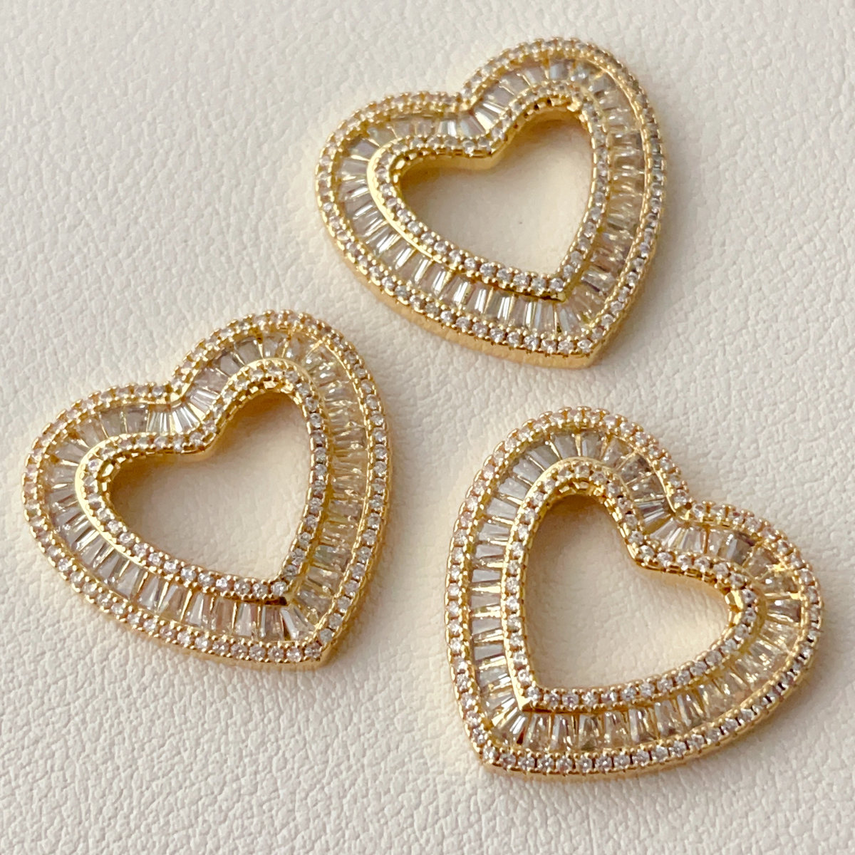 Pave heart pendant
