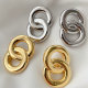Chunky chain metal earrings