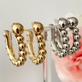 Ball hoops earrings