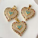 Pave heart pendant
