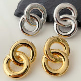 Chunky chain metal earrings