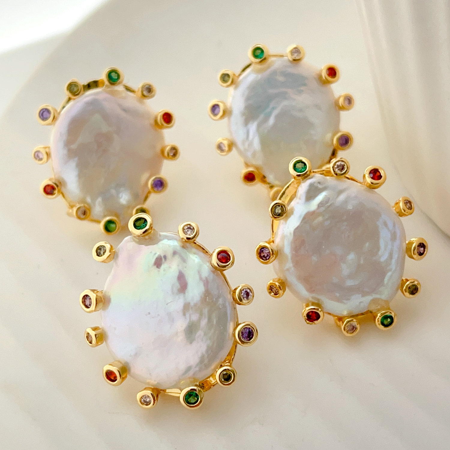 Fresh water pearl earrings