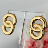 Chunky chain metal earrings