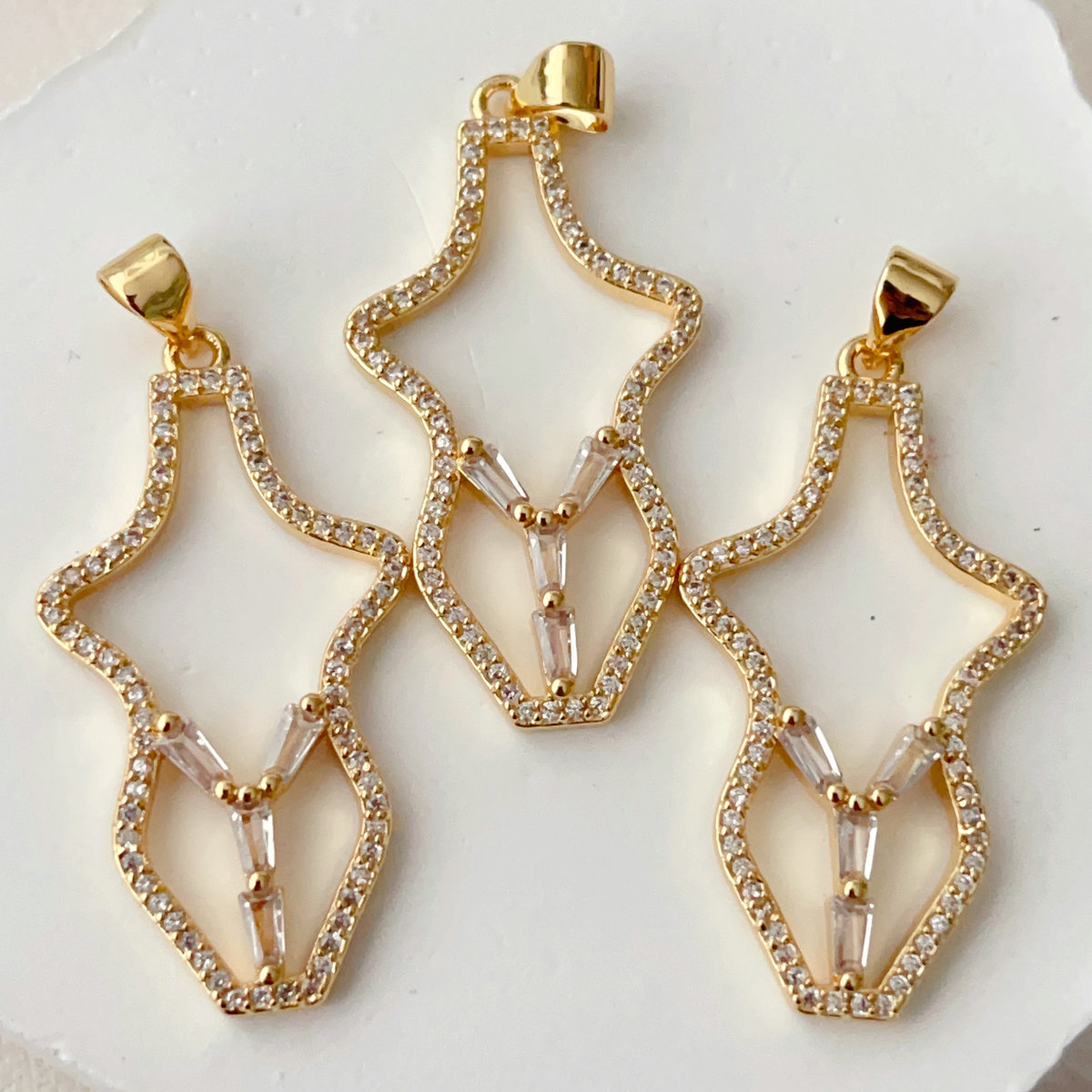 Pave model pendant