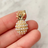 Pearl pineapple charm