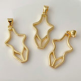 Metal clother charm