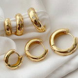 Metal Star Hoops Earrings